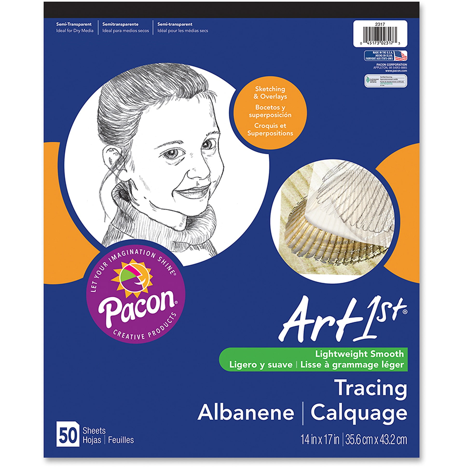 Art1st, PAC2317, Tracing Pad, 50 / Pad