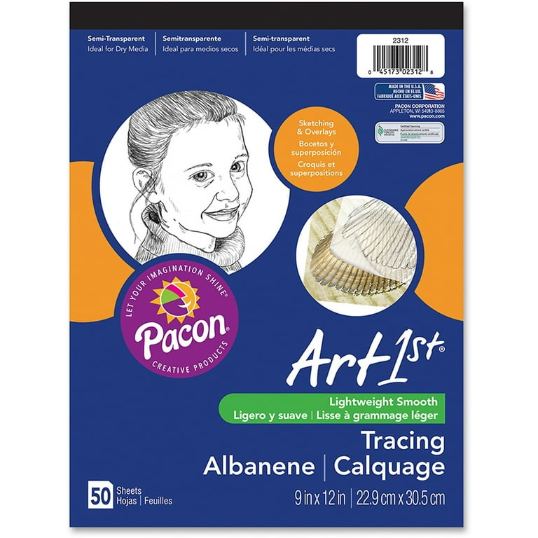 Art1st Parchment Tracing Paper, 16 lb, 14 x 17, White, 50/Pack Art1st Parchment Tracing Paper, 16 lb, 14 x 17, White, 50/Pack