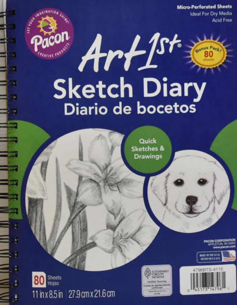 Large Sketchbook Set of 2 - 25 Sheets/Pad - 11x14 Inch - Art