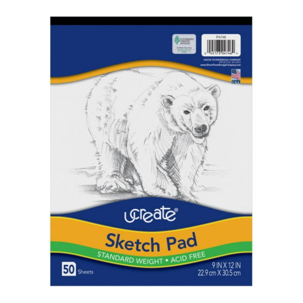 Art1st Sketch Pad, Unruled, 50 White 9 x 12 Sheets Art1st Sketch Pad, Unruled, 50 White 9 x 12 Sheets