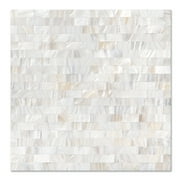 Art3d 1-Pack Peel and Stick Mother of Pearl Shell Tile for Kitchen Backsplash (12" x 12")