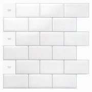 Art3d 10-Sheet 12 "x 12" Peel and Stick Backsplash Subway Tiles for Kitchen