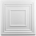 thumbnail image 1 of Art3d 12-Pack Matt White PVC Decorative Ceiling Tile 2ft x 2ft for Drop in Grid System, 1 of 9