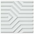 thumbnail image 1 of Art3d 12-Pack PVC 3D Wall Panel Geometric Matte Pattern 19.7" x 19.7" in White, 1 of 6