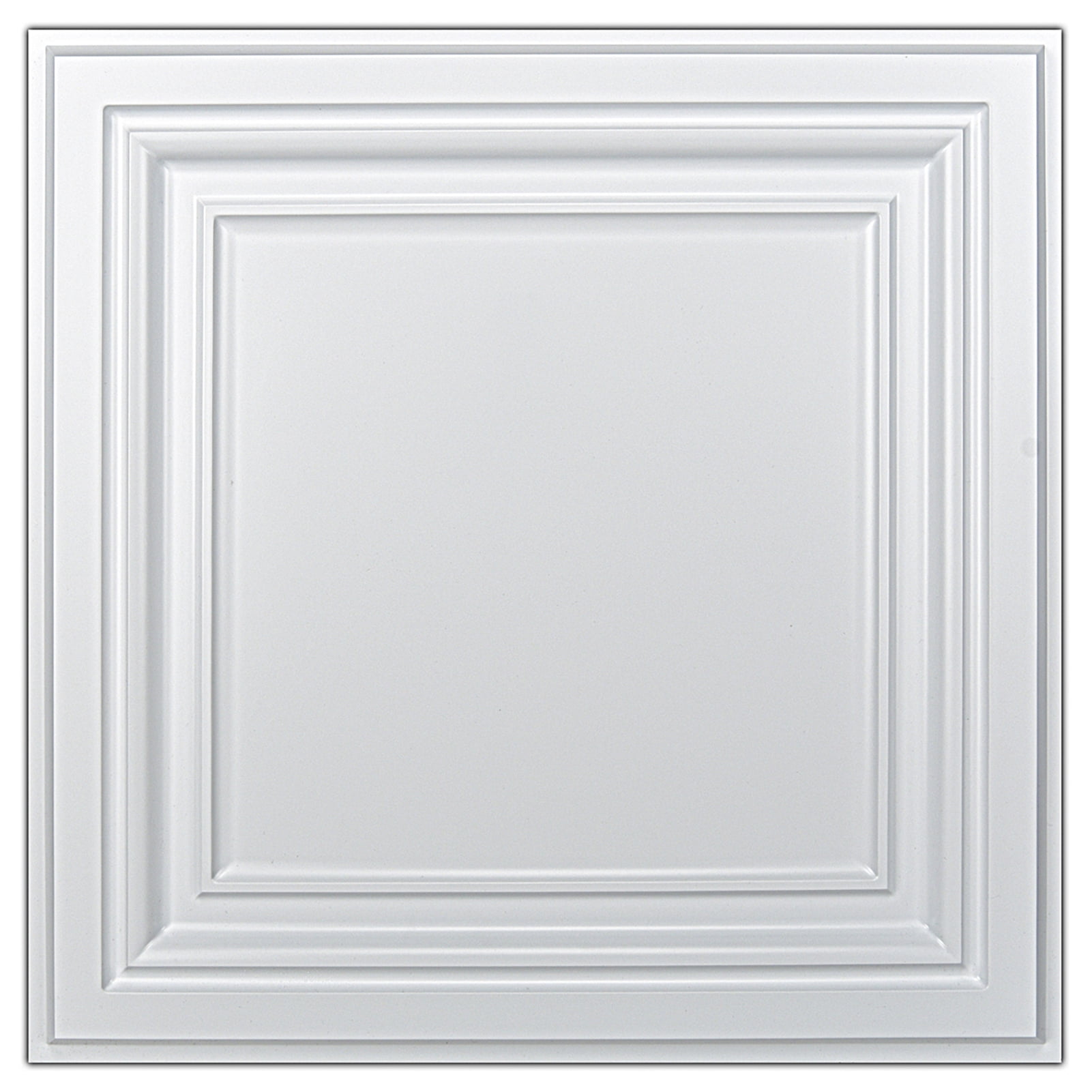 Art3d 12-Piece 24"x24" PVC Ceiling Tiles Glue up in White