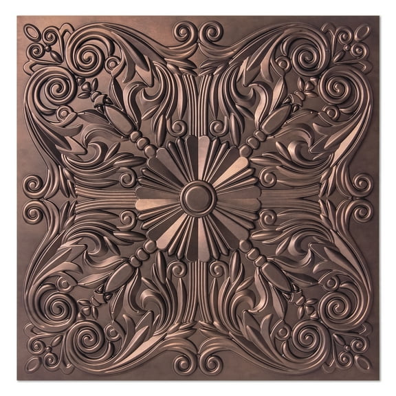 Art3d 12-Piece 24x24 inch PVC Ceiling Tiles Glue up or Lay in Ceiling Tile