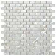 Art3d 12" x 12" 10 Pieces Mother of Pearl Shell Mosaic Backsplash Tile for Kitchen, Bathroom Walls