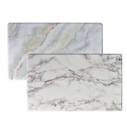 Art3d 18" x 30" double sided premium all-purpose non-slip anti-fatigue kitchen standing rug, comfort mat with extra support and thick in marble design