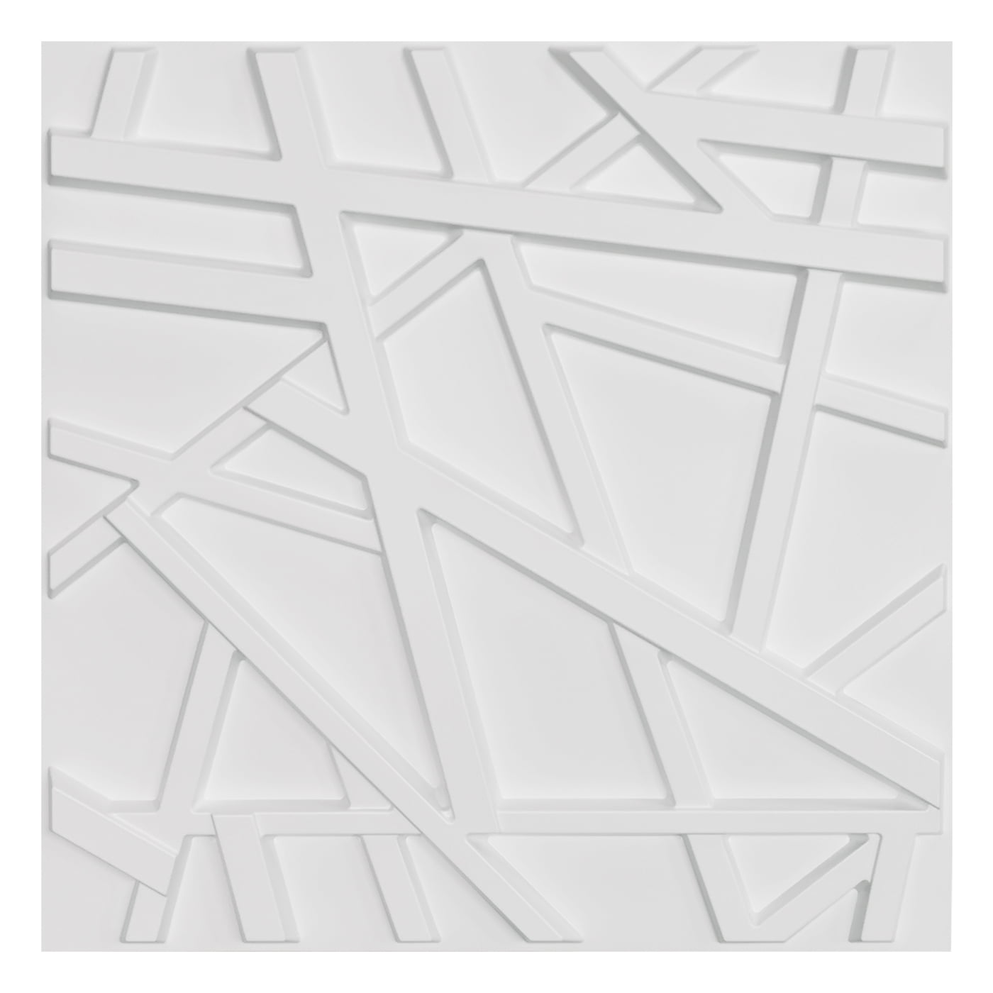 Art3d 19.7" x 19.7" 3D PVC Wall Panels in White, 2ft x 2ft-12 Pack, Covering 32 Sq.ft