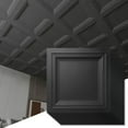 thumbnail image 1 of Art3d 2ft x 2ft Drop in Ceiling Tile,12-Pack Black PVC Ceiling Panel for Home Décor,48 Sqft, 1 of 5