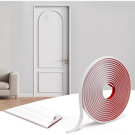 Art3d 30Ft Flexible Peel and Stick Crown Molding Trim, Self-Adhesive Panel Moulding Dcor Lines for Wall Door Cabinet Frame, Mirror Window Borders & Home DIY, White