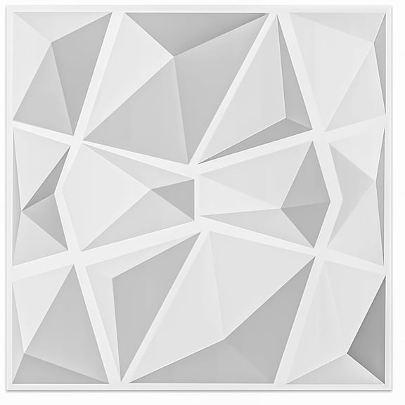 Art3d 3D Wall Panels 20 Pack,PVC Wall Panels, Glue Up Wall Decor for Living Room, Bedroom, Office, Black