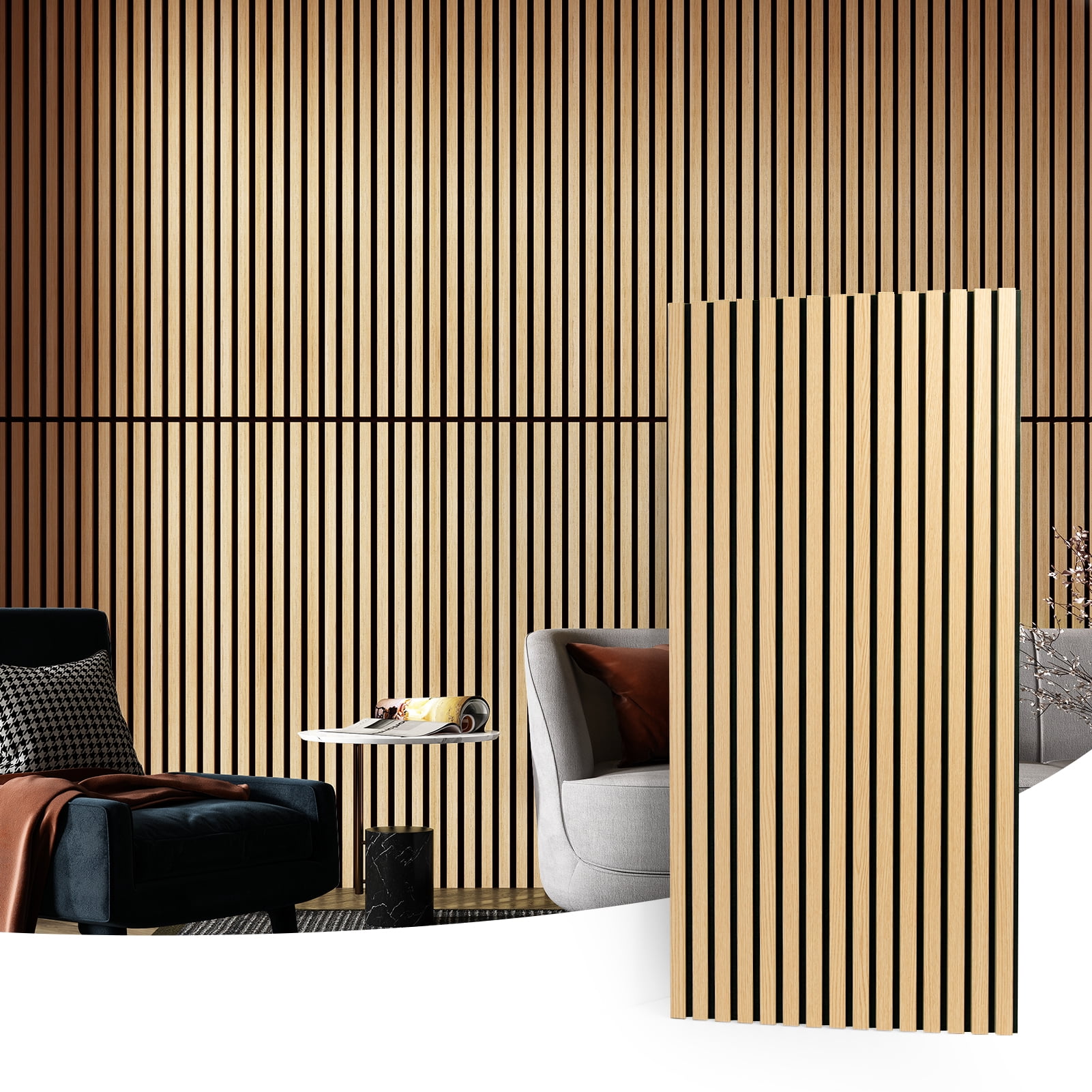 Wooden Wall Decor, Decorative Wood Slats, 3D Wall Panels, 