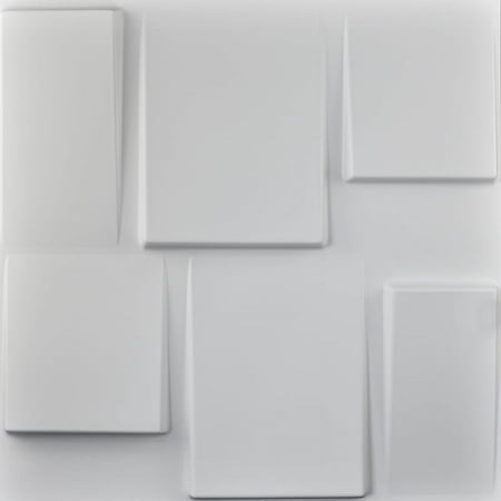 Art3d Architectural Design 19.7 in. x 19.7 in. PVC 3D Wall Panel (12-Pack)