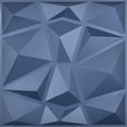 thumbnail image 1 of Art3d Blue Diamond Design 19.7 in. x 19.7 in. PVC 3D Wall Panel (12-Pack), 1 of 6
