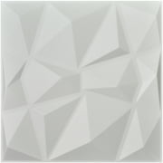 Art3d Decorative 3D Wall Panels Textured Art Diamond Design Pack of 12 Tiles 32 Sq ft