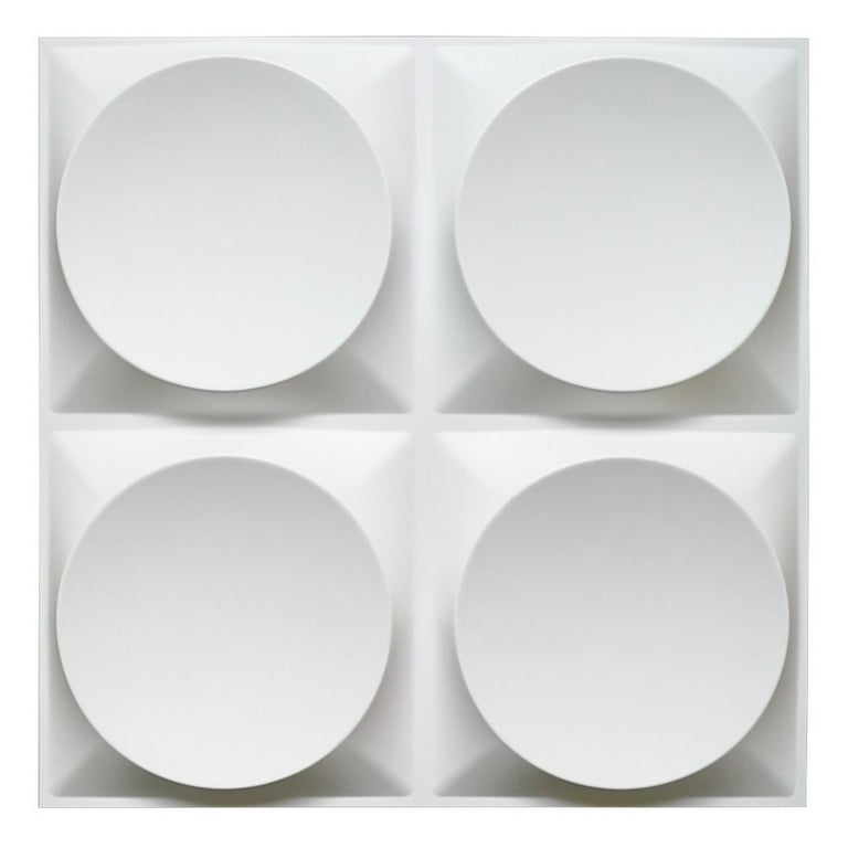 Art3d Disc Design 19.7 in. x 19.7 in. PVC 3D Wall Panel (12-Pack) Art3d Disc Design 19.7 in. x 19.7 in. PVC 3D Wall Panel (12-Pack)