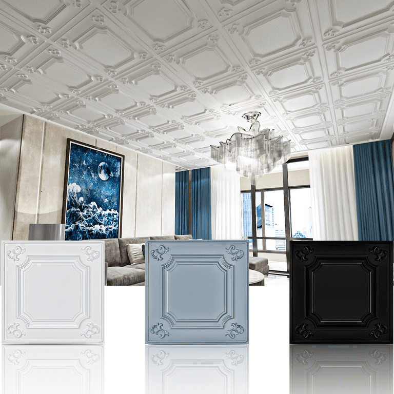 Beadboard Wallpaper Over Ceiling Tiles Shelly Lighting