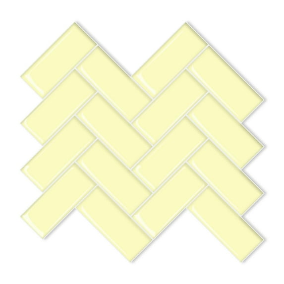 Art3d Herringbone Peel and Stick Backsplash Tiles (10 Tiles, Thicker Version)