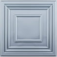 thumbnail image 1 of Matt Gray PVC Decorative Ceiling Tile for Drop in Grid System(12 Tiles), 1 of 8