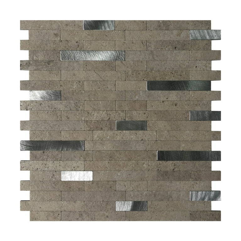 Art3d Ripe Fig 12 in. x 12 in. Peel and Stick Tiles Faux Stone Material (5-Pack) Art3d Ripe Fig 12 in. x 12 in. Peel and Stick Tiles Faux Stone Material (5-Pack)