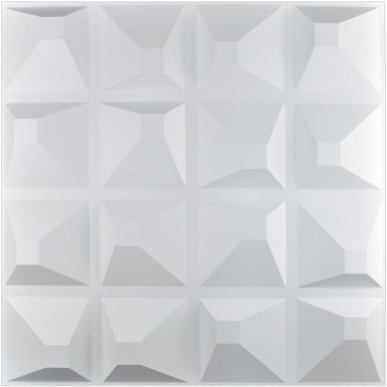Art3d Mountain Design 19.7 in. x 19.7 in. PVC 3D Wall Panel (12-Pack)