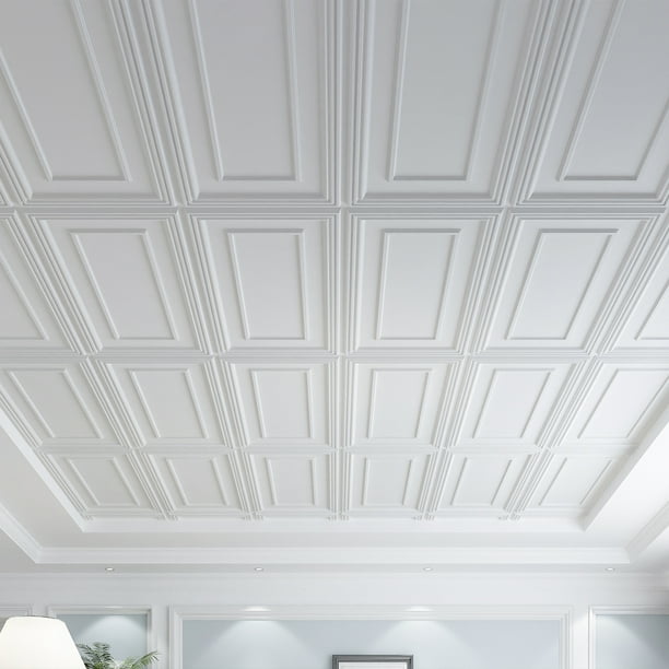 Baseball White 24-inch Ceiling Tiles (10 tiles) Baseball White 24-inch Ceiling Tiles (10 tiles)
