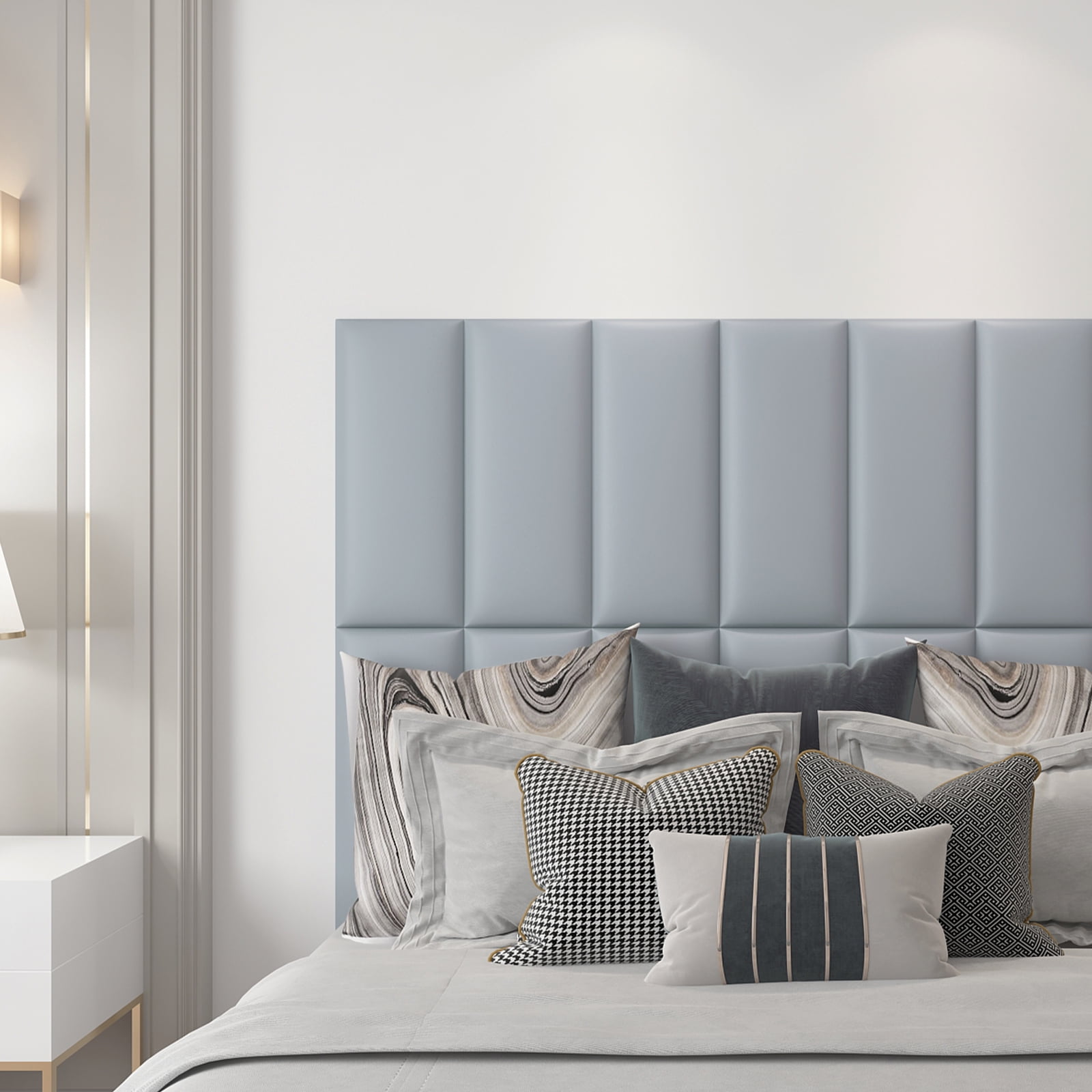 Fabric headboard deals panels