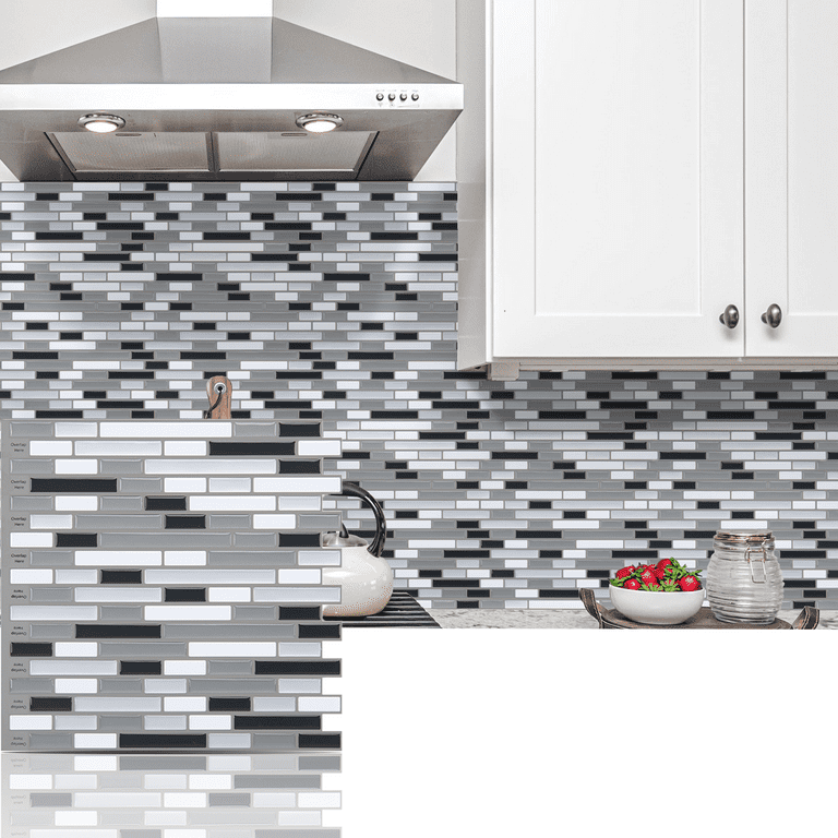 Peel and Stick Backsplah Tile Self Adhesive Mosaic Backsplash for Kitchen(12 Peel and Stick Backsplah Tile Self Adhesive Mosaic Backsplash for Kitchen(12