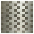 thumbnail image 1 of Art3d Peel and Stick Backsplash Tile 12"x12" Brushed Silver Aluminium Silver Bathroom/Kitchen Tile (1-Pack), 1 of 9