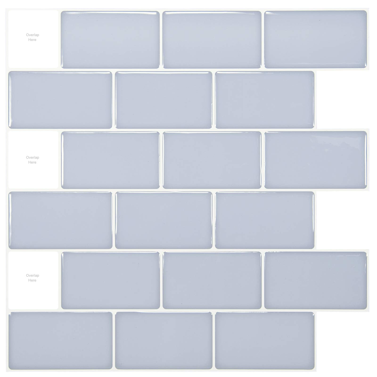 Vividtiles 12*12 Inch Self Adhesive 3D Peel and Stick Subway Wall Tiles for  Kitchen & Bathroom Backsplash - 10 Sheet - AliExpress