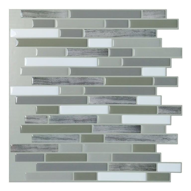 Art3d Patio Gray 12 in. x 12 in. Peel and Stick Wall Tile Backsplash (6-Pack) Art3d Patio Gray 12 in. x 12 in. Peel and Stick Wall Tile Backsplash (6-Pack)