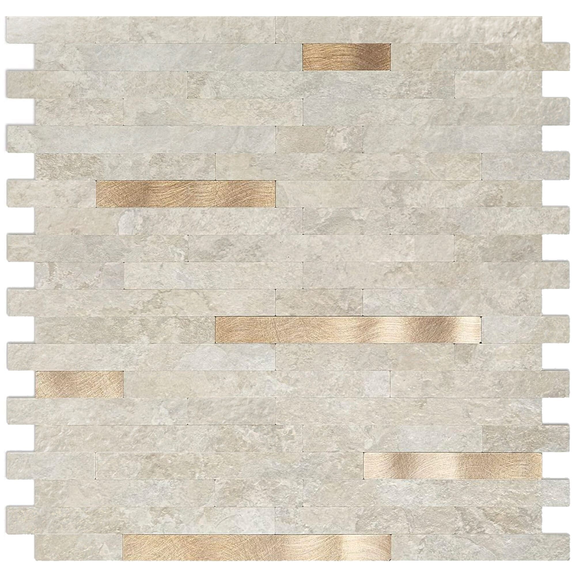 Art3d Peel and Stick Stone Backsplash Tile for Kitchen Bathroom(10 sq