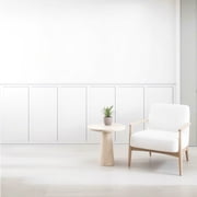 Art3d Premade Wainscoting Panel Kit, White Primed Board & Batten Wall D cor,Paintable Polystyrene Molding Trim for Accent Wall for Living Room, Bedroom & Kitchen