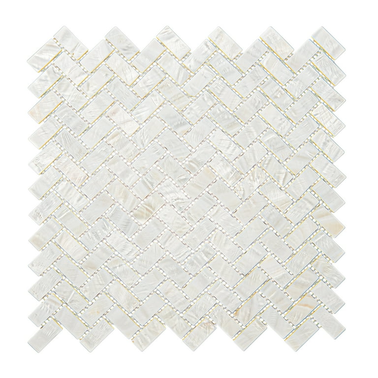 Art3d Rectangle White & Brown with Seams 12 in. x 12 in. Mother of Peral Tile (6-Pack) Art3d Rectangle White & Brown with Seams 12 in. x 12 in. Mother of Peral Tile (6-Pack)