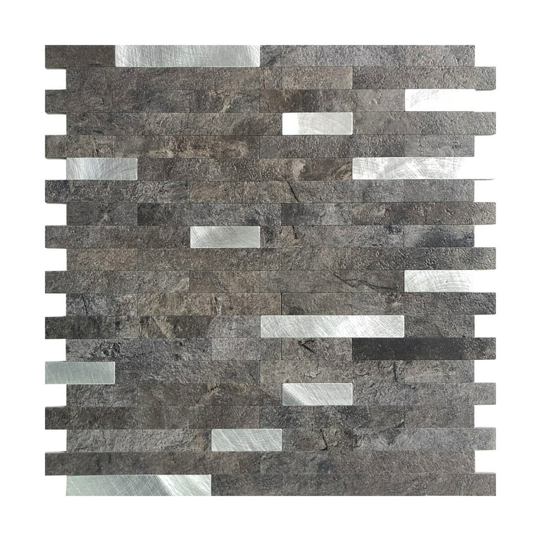 Art3d Ripe Fig 12 in. x 12 in. Peel and Stick Tiles Faux Stone Material (5-Pack) Art3d Ripe Fig 12 in. x 12 in. Peel and Stick Tiles Faux Stone Material (5-Pack)