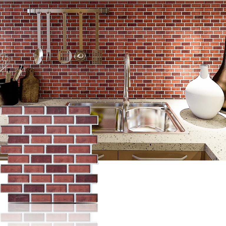 Art3d Diamond 12 in. x 12 in. Peel and Stick Kitchen Backsplash Wall Tile (6-Pack) Art3d Diamond 12 in. x 12 in. Peel and Stick Kitchen Backsplash Wall Tile (6-Pack)