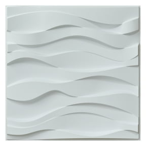 Art3d Wave Design VI 19.7 in. x 19.7 in. PVC 3D Wall Panel (12-Pack)