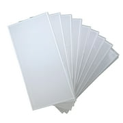Art3d White 3"x 6" Peel and Stick Glass Tiles for Kitchen Backsplash (32-Pack)
