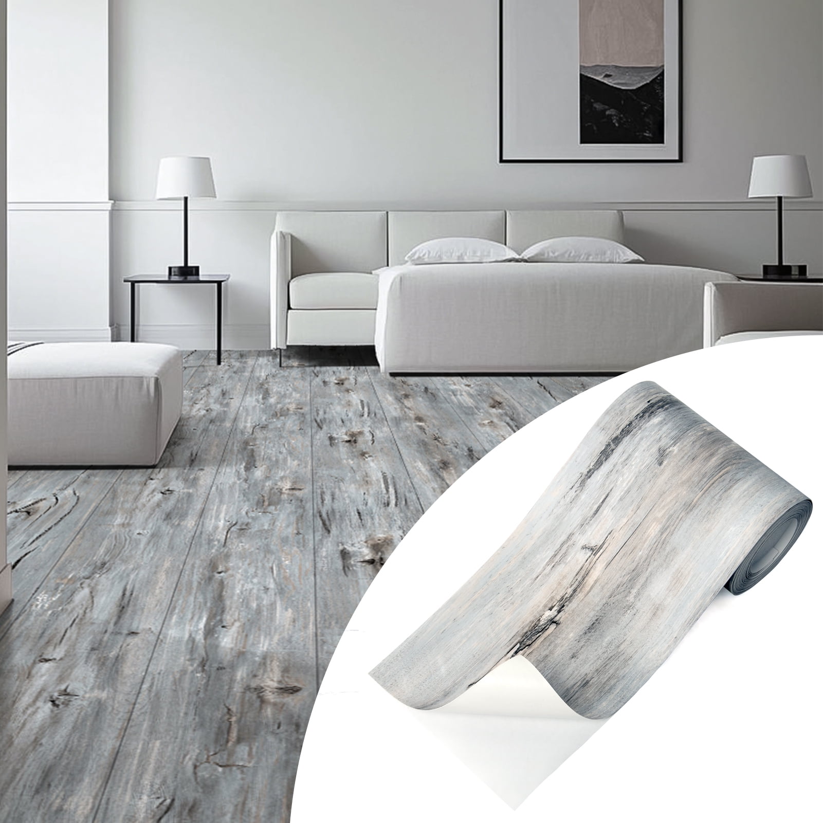 Art3dwallpanel 10Pcs 36''x6'' Peel and Stick Floor Tiles, Luxury Vinyl ...