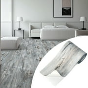 Art3dwallpanel 10Pcs 36''x6'' Peel and Stick Floor Tiles, Luxury Vinyl Plank Flooring Wood Look, Floor Tile Sticker for Bedroom, Living Room, Kitchen, 15 Sq.ft,Dust Grey