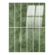 11.4''x9.1'' Green Peel and Stick Backsplash,SPC Wall Tile for Kitchen,Wall,Heat Resistant,Marble Design,7.2sq.ft.(Set of 10)