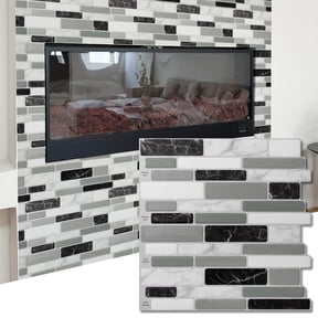 Art3dwallpanel 12"x12" Peel and Stick Backsplash Tiles,10-Sheet Self-Adhesive Wall Tile Stickers for Kitched,Bathroom,Countertop,Rentals