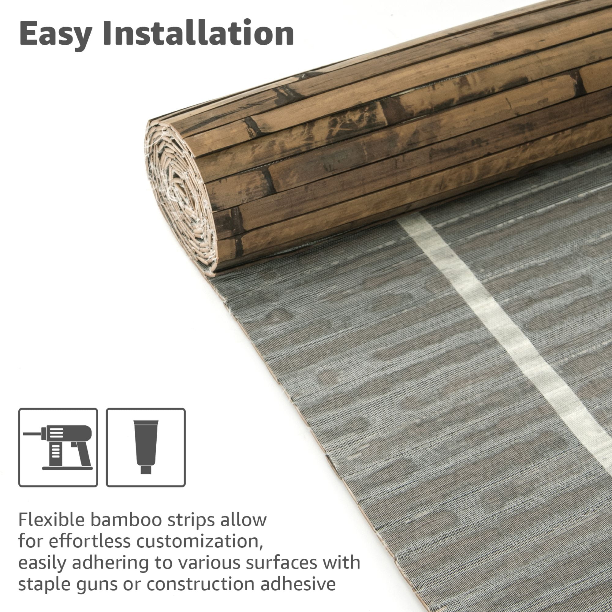 Art3dwallpanel 48'' x 96'' Natural Bamboo Wall Panel for Interior Wall ...