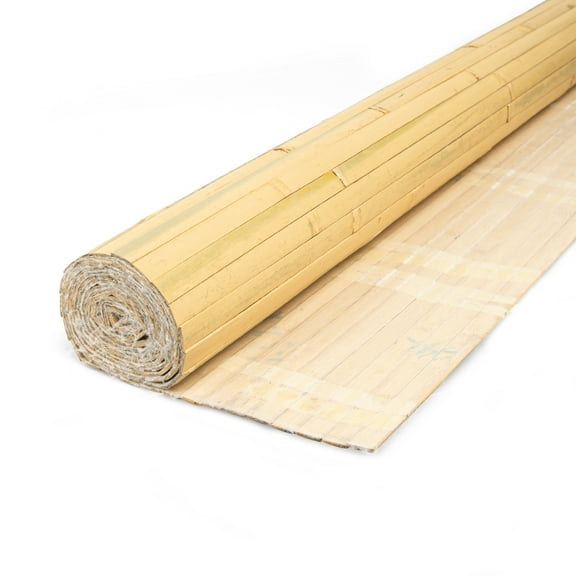 Art3dwallpanel 48'' x 96'' Natural Bamboo Wall Panel for Interior Wall Décor for Living Room, Bedroom,Natural