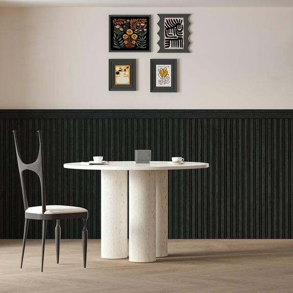 Art3dwallpanel DIY Board & Batten Wall Kit - 9.84" W x 37.8" L Polystyrene Wainscoting Panels for Instant Room Makeover,Easy Installayion,, 31 Sq Ft/Box