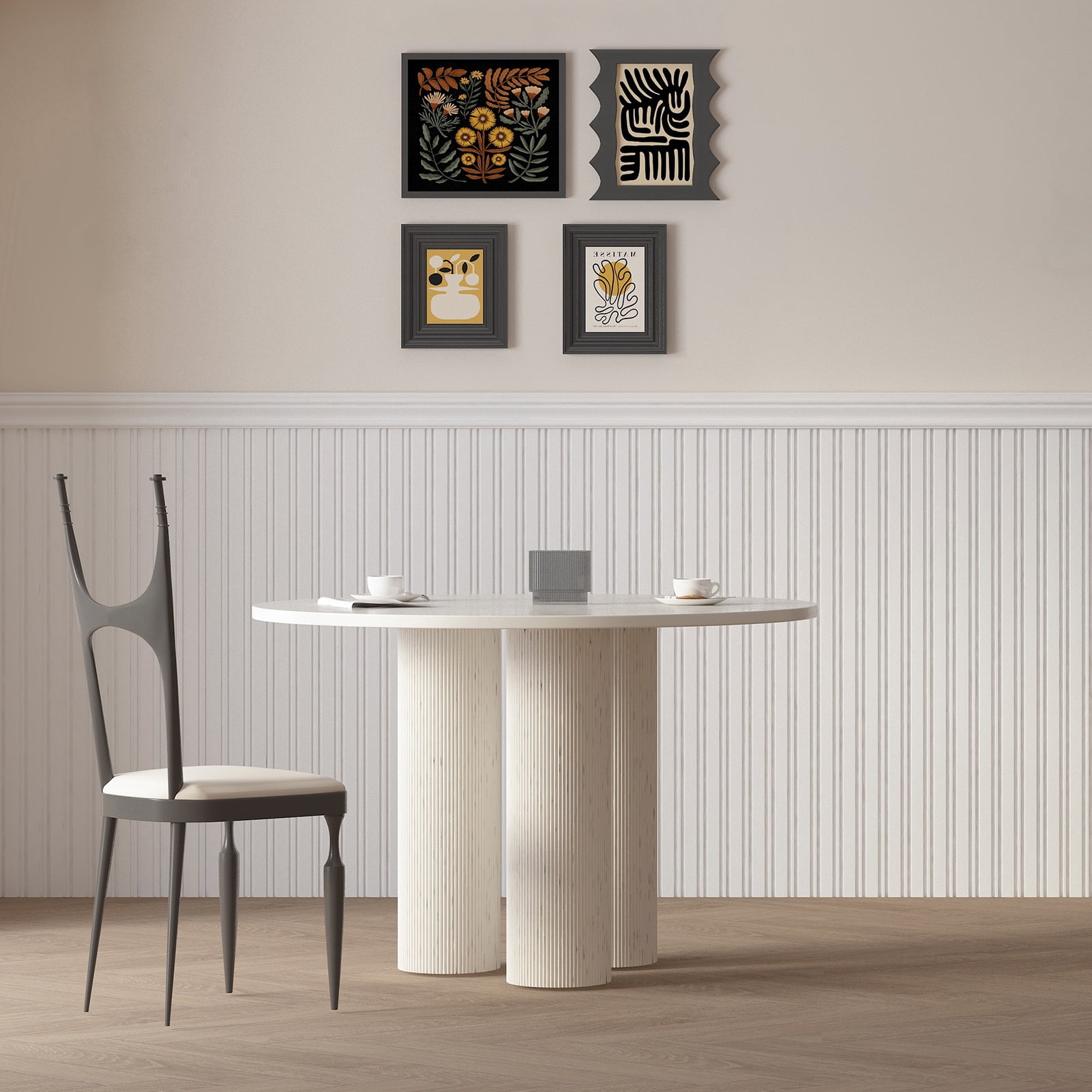 Art3dwallpanel DIY Board & Batten Wall Kit - 9.84" W x 37.8" L Polystyrene Wainscoting Panels for Instant Room Makeover,Easy Installayion,, 31 Sq Ft/Box