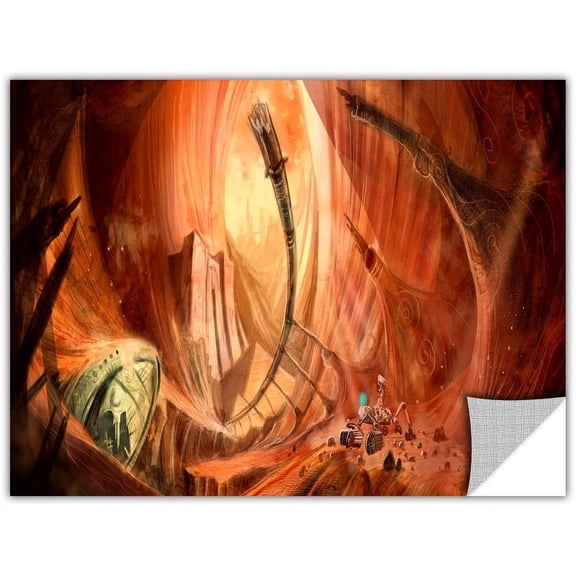 ArtApeelz Luis Peres "Monuments Of Mars 2" Removable Wall Art Graphic