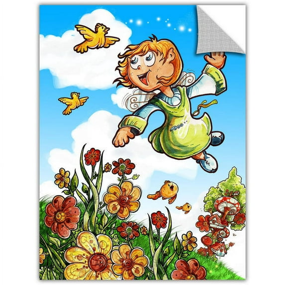 ArtApeelz Luis Peres "Yellow Tulips 2" Removable Wall Art Graphic