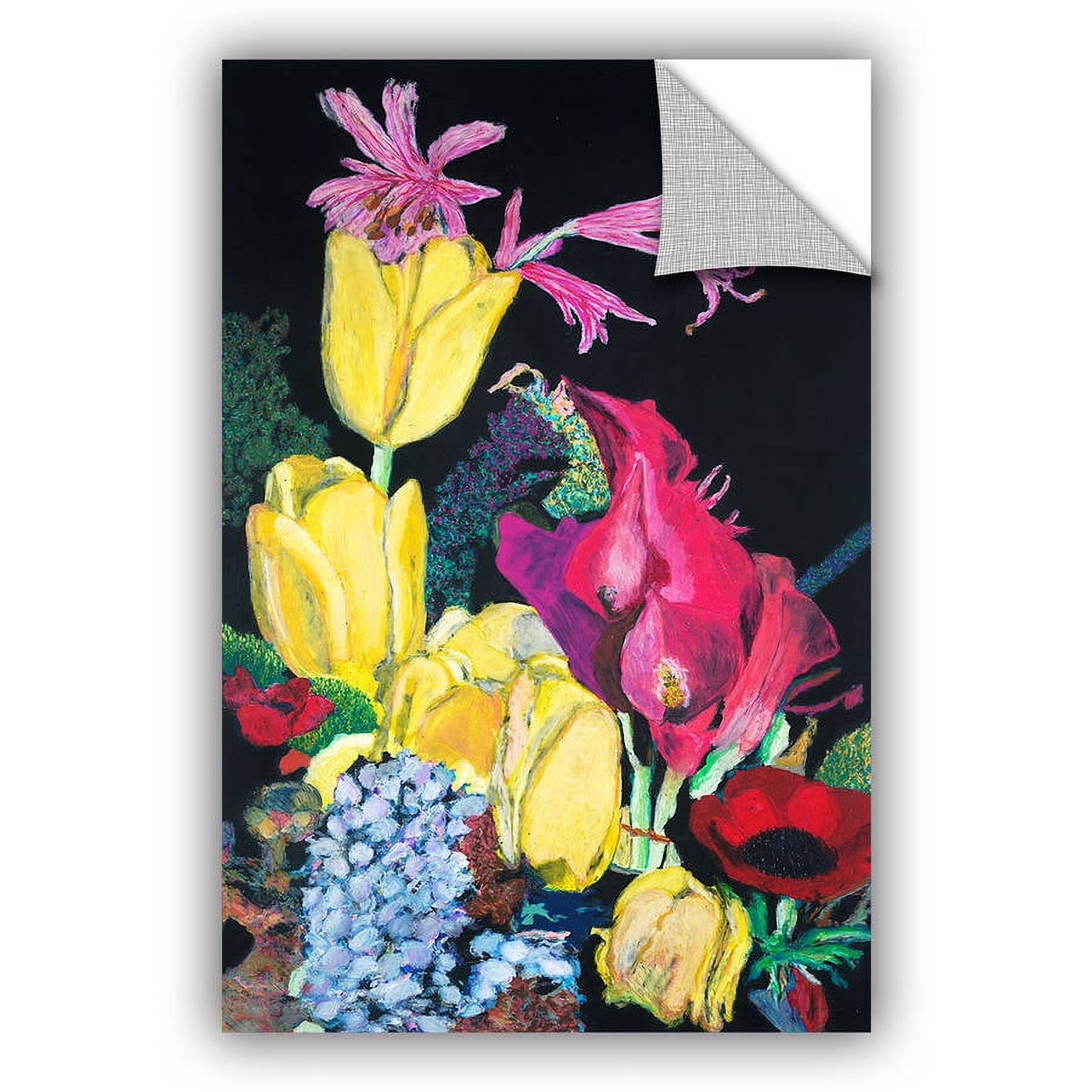 ArtAppealz Allan Friedlander "Yellow Tulips" Removable Wall Art